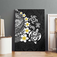 Hawaiian Plumeria Turtles Canvas Wall Art Polynesian Art Tattoo LT03 - Polynesian Pride