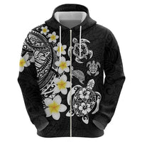 Hawaiian Plumeria Turtles Hoodie Polynesian Art Tattoo LT03 - Polynesian Pride