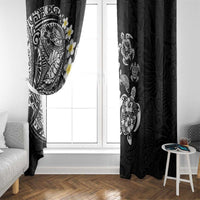 Hawaiian Plumeria Turtles Window Curtain Polynesian Art Tattoo LT03 - Polynesian Pride