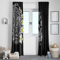 Hawaiian Plumeria Turtles Window Curtain Polynesian Art Tattoo LT03 - Polynesian Pride