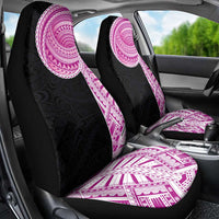 Samoan Art Tattoo Polynesian Pattern Car Seat Cover Pink Out Color LT03 - Polynesian Pride