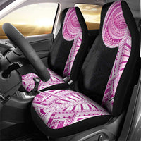 Samoan Art Tattoo Polynesian Pattern Car Seat Cover Pink Out Color LT03 - Polynesian Pride