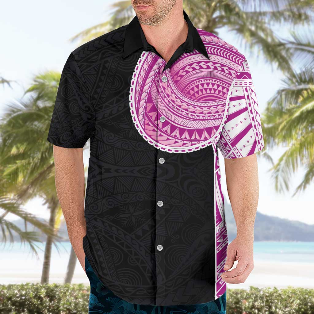 Samoan Art Tattoo Polynesian Pattern Hawaiian Shirt Pink Out Color LT03 - Polynesian Pride