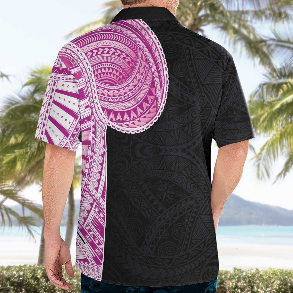 Samoan Art Tattoo Polynesian Pattern Hawaiian Shirt Pink Out Color LT03 - Polynesian Pride