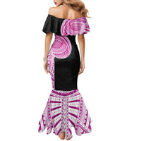 Samoan Art Tattoo Polynesian Pattern Mermaid Dress Pink Out Color LT03 - Polynesian Pride
