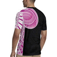 Samoan Art Tattoo Polynesian Pattern Rugby Jersey Pink Out Color LT03 - Polynesian Pride