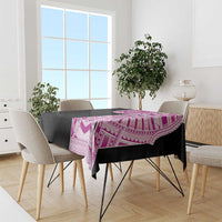 Samoan Art Tattoo Polynesian Pattern Tablecloth Pink Out Color LT03 - Polynesian Pride