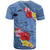 Bula Fiji Hibiscus and Plumeria Flowers T Shirt Tapa Tattoo Polynesian Pattern