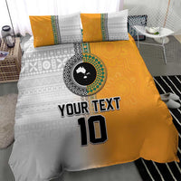 Custom Fiji and Australia Rugby Bedding Set Aboriginal and Fijian Masi Pattern LT03 - Polynesian Pride