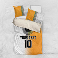 Custom Fiji and Australia Rugby Bedding Set Aboriginal and Fijian Masi Pattern LT03 US Twin 172cm x 218cm White - Polynesian Pride