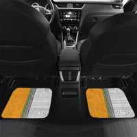 Custom Fiji and Australia Rugby Car Mats Aboriginal and Fijian Masi Pattern LT03 Set 2pcs - Back White - Polynesian Pride