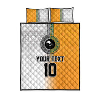 Custom Fiji and Australia Rugby Quilt Bed Set Aboriginal and Fijian Masi Pattern LT03 - Polynesian Pride