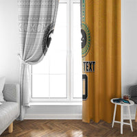 Custom Fiji and Australia Rugby Window Curtain Aboriginal and Fijian Masi Pattern LT03 - Polynesian Pride