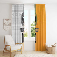 Custom Fiji and Australia Rugby Window Curtain Aboriginal and Fijian Masi Pattern LT03 - Polynesian Pride