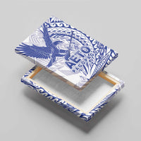 American Samoa Pago Pago Aeto Canvas Wall Art Wingstyle Blue-White Color LT03 - Polynesian Pride