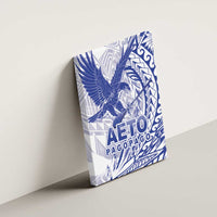 American Samoa Pago Pago Aeto Canvas Wall Art Wingstyle Blue-White Color LT03 - Polynesian Pride