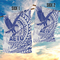 American Samoa Pago Pago Aeto Garden Flag Wingstyle Blue-White Color LT03 - Polynesian Pride