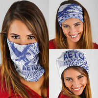 American Samoa Pago Pago Aeto Neck Gaiter Wingstyle Blue-White Color LT03 - Polynesian Pride