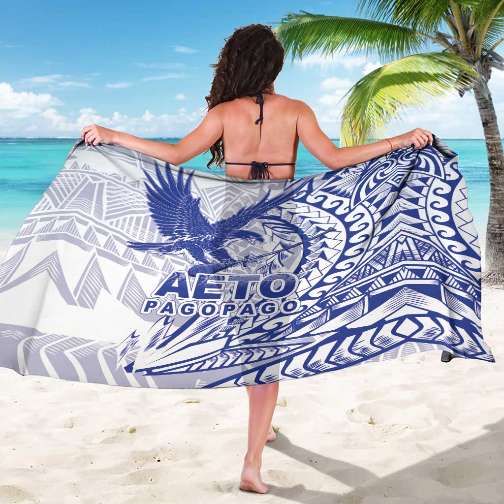 American Samoa Pago Pago Aeto Sarong Wingstyle Blue-White Color LT03 - Polynesian Pride