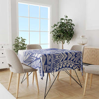 American Samoa Pago Pago Aeto Tablecloth Wingstyle Blue-White Color LT03 - Polynesian Pride