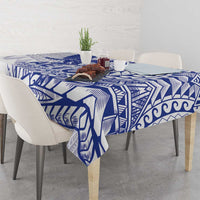 American Samoa Pago Pago Aeto Tablecloth Wingstyle Blue-White Color LT03 - Polynesian Pride