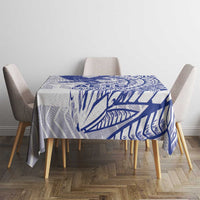 American Samoa Pago Pago Aeto Tablecloth Wingstyle Blue-White Color LT03 - Polynesian Pride