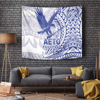 American Samoa Pago Pago Aeto Tapestry Wingstyle Blue-White Color LT03 White - Polynesian Pride