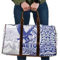 American Samoa Pago Pago Aeto Travel Bag Wingstyle Blue-White Color LT03 White - Polynesian Pride