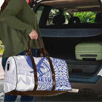 American Samoa Pago Pago Aeto Travel Bag Wingstyle Blue-White Color LT03 - Polynesian Pride