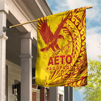 American Samoa Pago Pago Aeto Garden Flag Wingstyle Red-Gold Color LT03 House Flag Yellow - Polynesian Pride