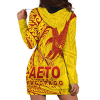 American Samoa Pago Pago Aeto Hoodie Dress Wingstyle Red-Gold Color LT03 - Polynesian Pride