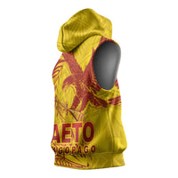 American Samoa Pago Pago Aeto Sleeveless Hoodie Wingstyle Red-Gold Color LT03 - Polynesian Pride