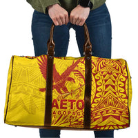 American Samoa Pago Pago Aeto Travel Bag Wingstyle Red-Gold Color LT03 Yellow - Polynesian Pride
