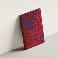 American Samoa Pago Pago Aeto Canvas Wall Art Wingstyle Red-Blue Color LT03 - Polynesian Pride