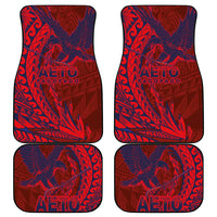 American Samoa Pago Pago Aeto Car Mats Wingstyle Red-Blue Color LT03 - Polynesian Pride
