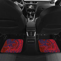 American Samoa Pago Pago Aeto Car Mats Wingstyle Red-Blue Color LT03 Set 2pcs - Back Red - Polynesian Pride