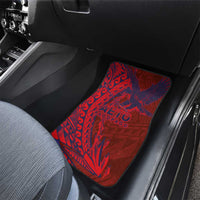 American Samoa Pago Pago Aeto Car Mats Wingstyle Red-Blue Color LT03 - Polynesian Pride
