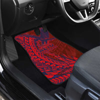 American Samoa Pago Pago Aeto Car Mats Wingstyle Red-Blue Color LT03 - Polynesian Pride
