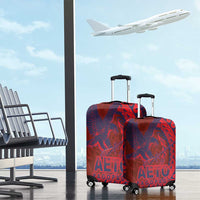 American Samoa Pago Pago Aeto Luggage Cover Wingstyle Red-Blue Color LT03 - Polynesian Pride