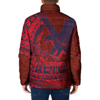 American Samoa Pago Pago Aeto Padded Jacket Wingstyle Red-Blue Color LT03 - Polynesian Pride
