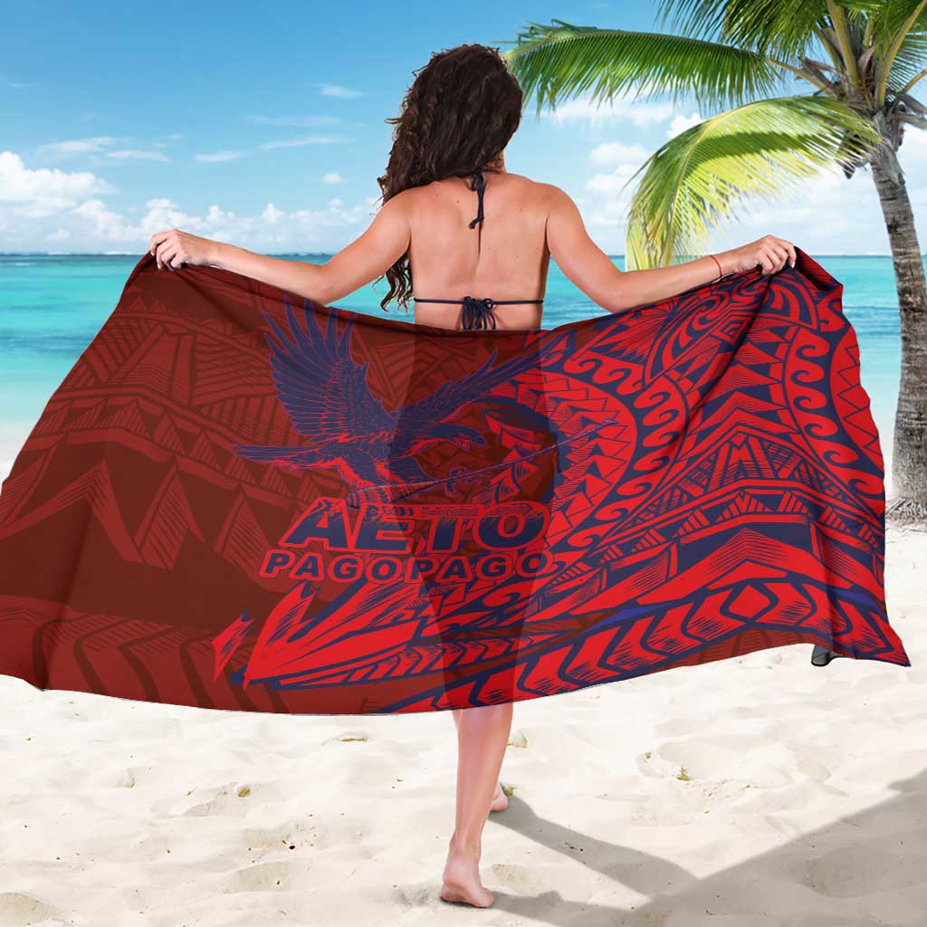 American Samoa Pago Pago Aeto Sarong Wingstyle Red-Blue Color LT03 - Polynesian Pride