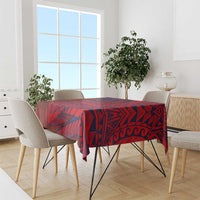 American Samoa Pago Pago Aeto Tablecloth Wingstyle Red-Blue Color LT03 - Polynesian Pride