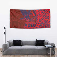American Samoa Pago Pago Aeto Tapestry Wingstyle Red-Blue Color LT03 - Polynesian Pride