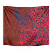 American Samoa Pago Pago Aeto Tapestry Wingstyle Red-Blue Color LT03 - Polynesian Pride