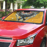 American Samoa Pago Pago Aeto Auto Sun Shade Bald Eagle with Polynesian Art Tattoos LT03 - Polynesian Pride