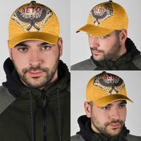 American Samoa Pago Pago Aeto Classic Cap Bald Eagle with Polynesian Art Tattoos LT03 - Polynesian Pride