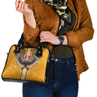 American Samoa Pago Pago Aeto Shoulder Handbag Bald Eagle with Polynesian Art Tattoos LT03 - Polynesian Pride