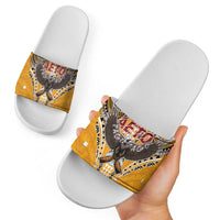 American Samoa Pago Pago Aeto Slide Sandals Bald Eagle with Polynesian Art Tattoos LT03 - Polynesian Pride