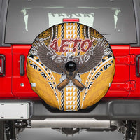 American Samoa Pago Pago Aeto Spare Tire Cover Bald Eagle with Polynesian Art Tattoos LT03 - Polynesian Pride