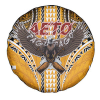 American Samoa Pago Pago Aeto Spare Tire Cover Bald Eagle with Polynesian Art Tattoos LT03 - Polynesian Pride